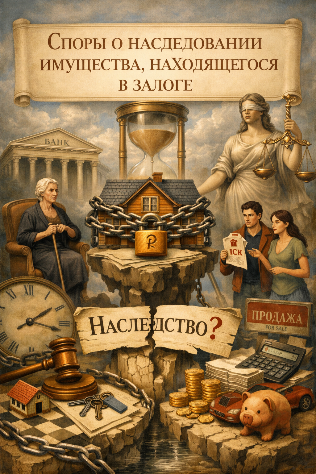 Споры о наследовании имущества, находящегося в залоге