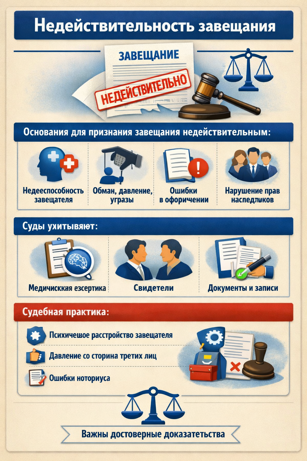 Признание завещания недействительным