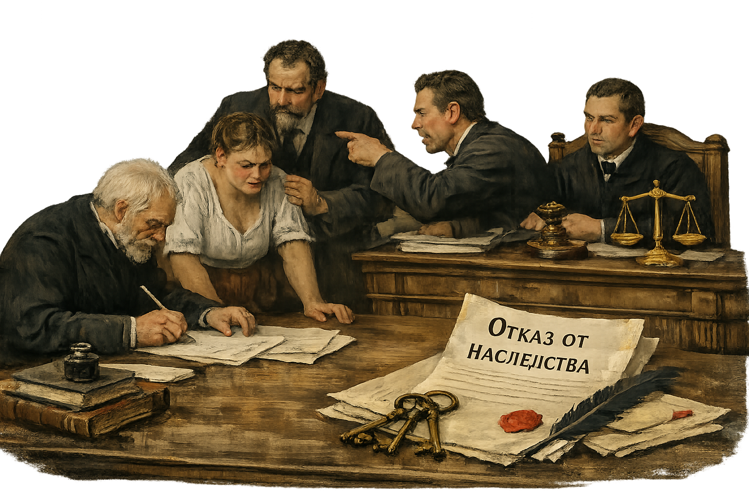 Споры об отказе от наследства
