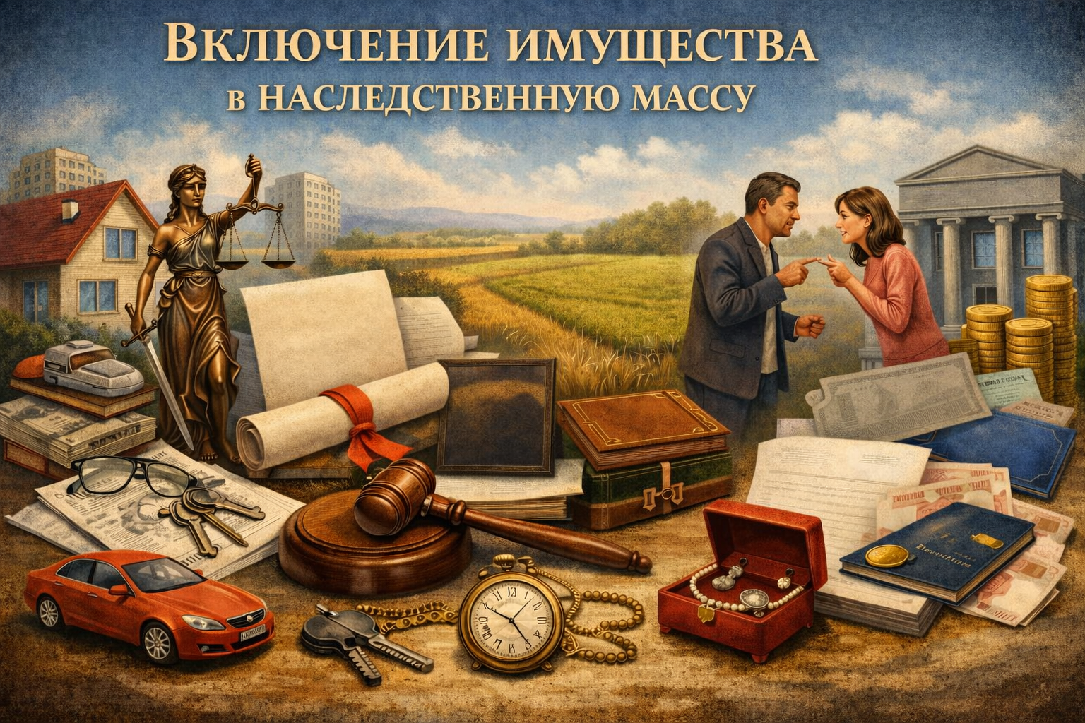 Включение имущества в наследственную массу